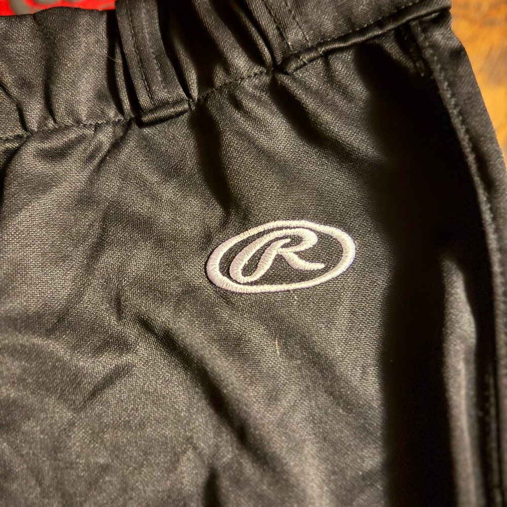 Rawlings Black and Red Softball Pants